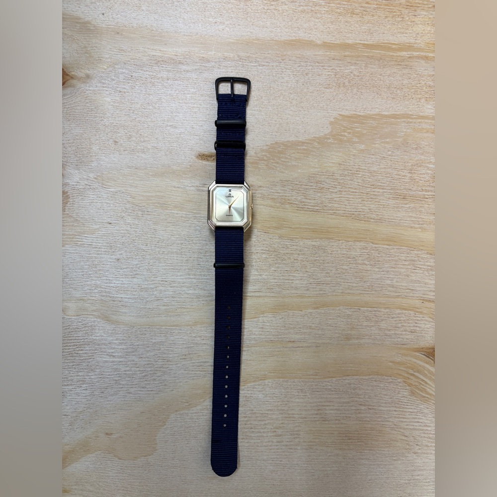 Lorus Gold and Navy Blue Men's Watch